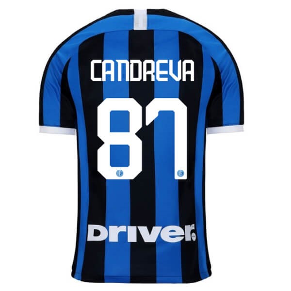 Camiseta Inter Milan NO.87 Candreva 1ª 2019-2020 Azul